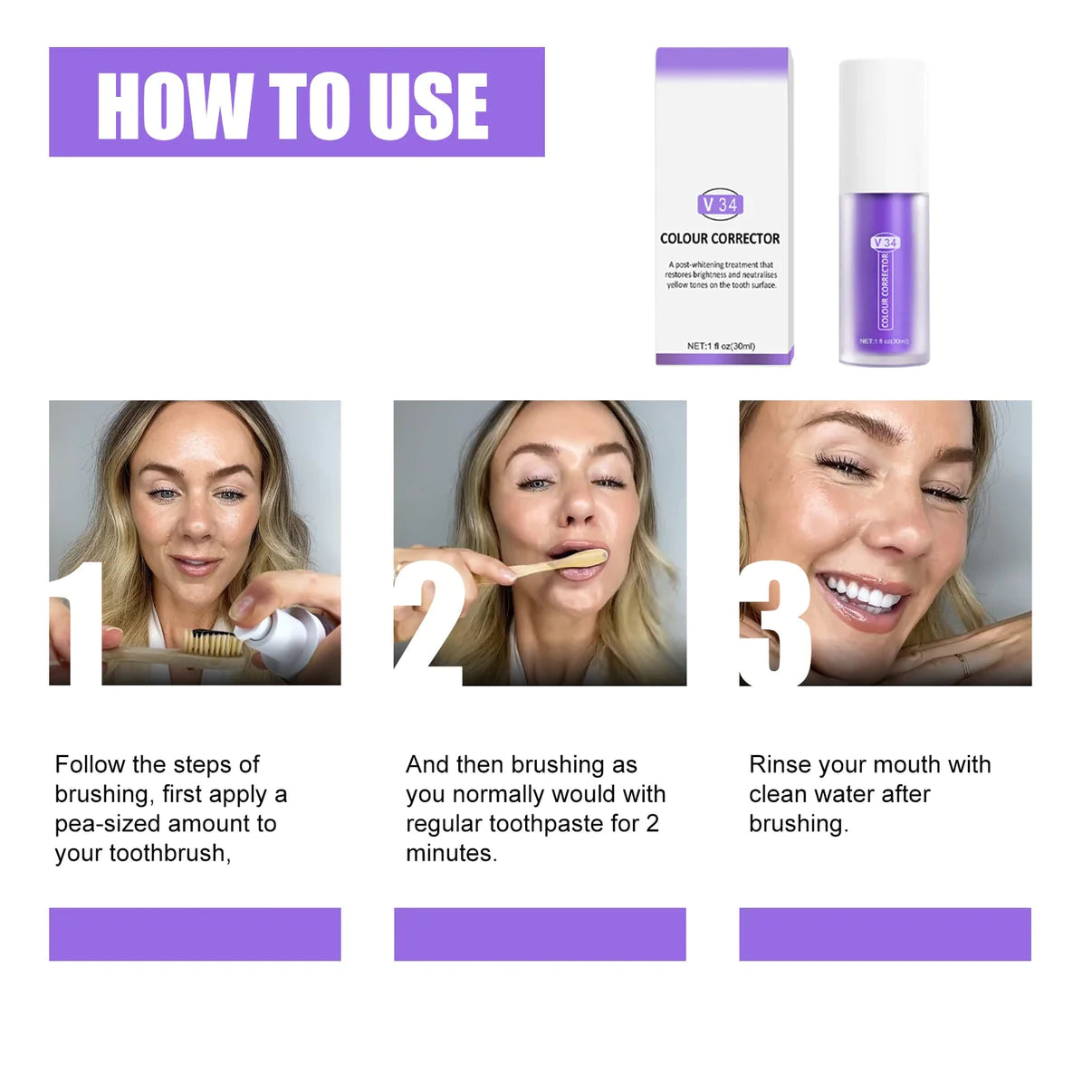 SmileKit V34 Teeth Whitening Toothpaste