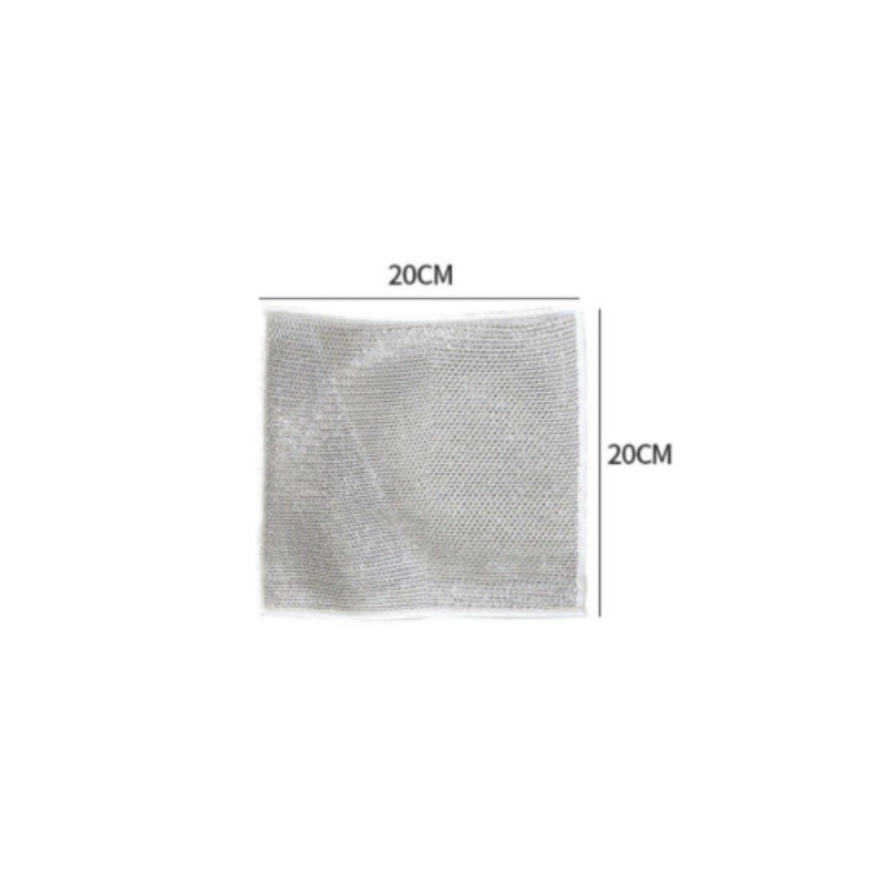 5pcs Luxemo Steel Wire Dishwashing Rags for Wet and Dry