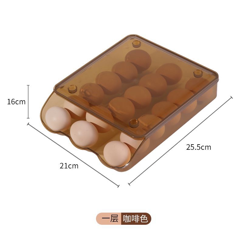 AutoRoll Fridge Egg Tray Organizer