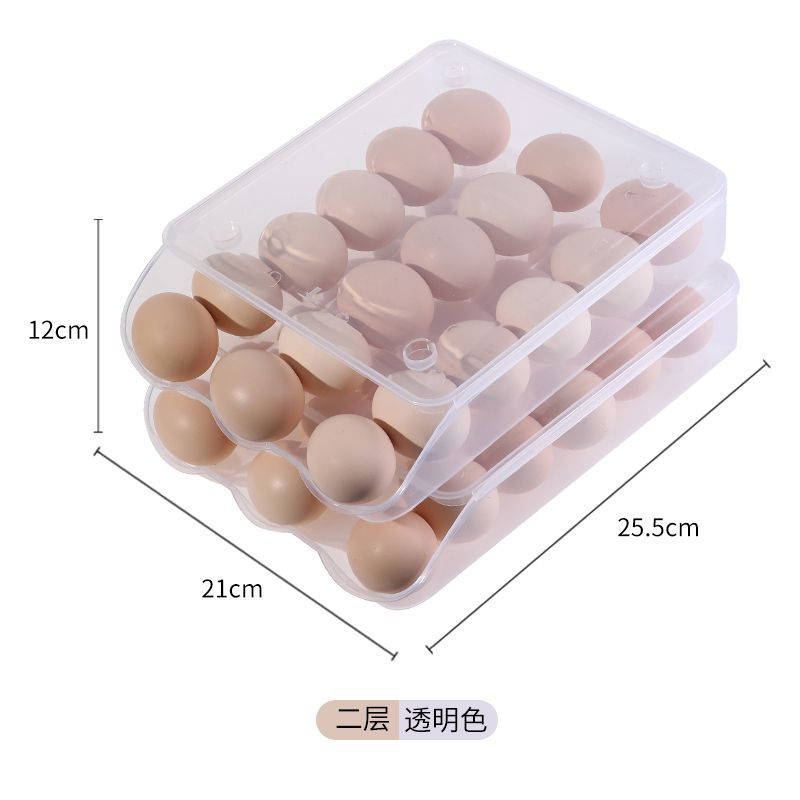 AutoRoll Fridge Egg Tray Organizer