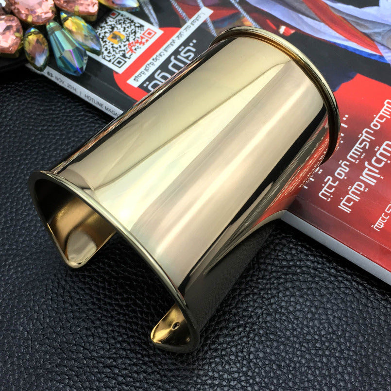 Wide & Stylish Metal Cuff Bracelets