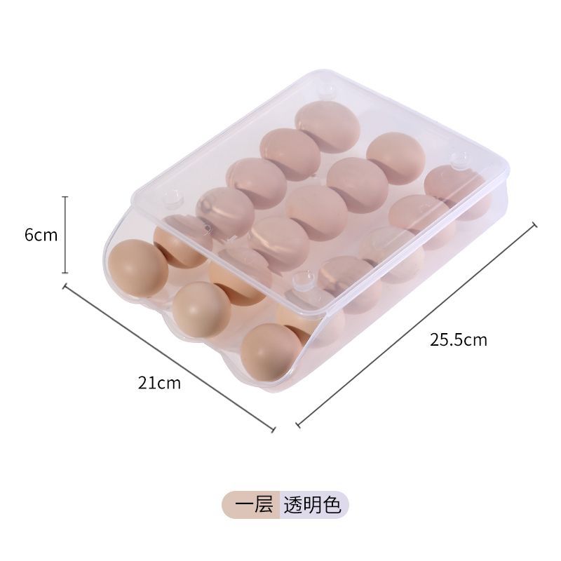 AutoRoll Fridge Egg Tray Organizer