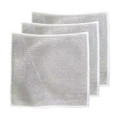 5pcs Luxemo Steel Wire Dishwashing Rags for Wet and Dry