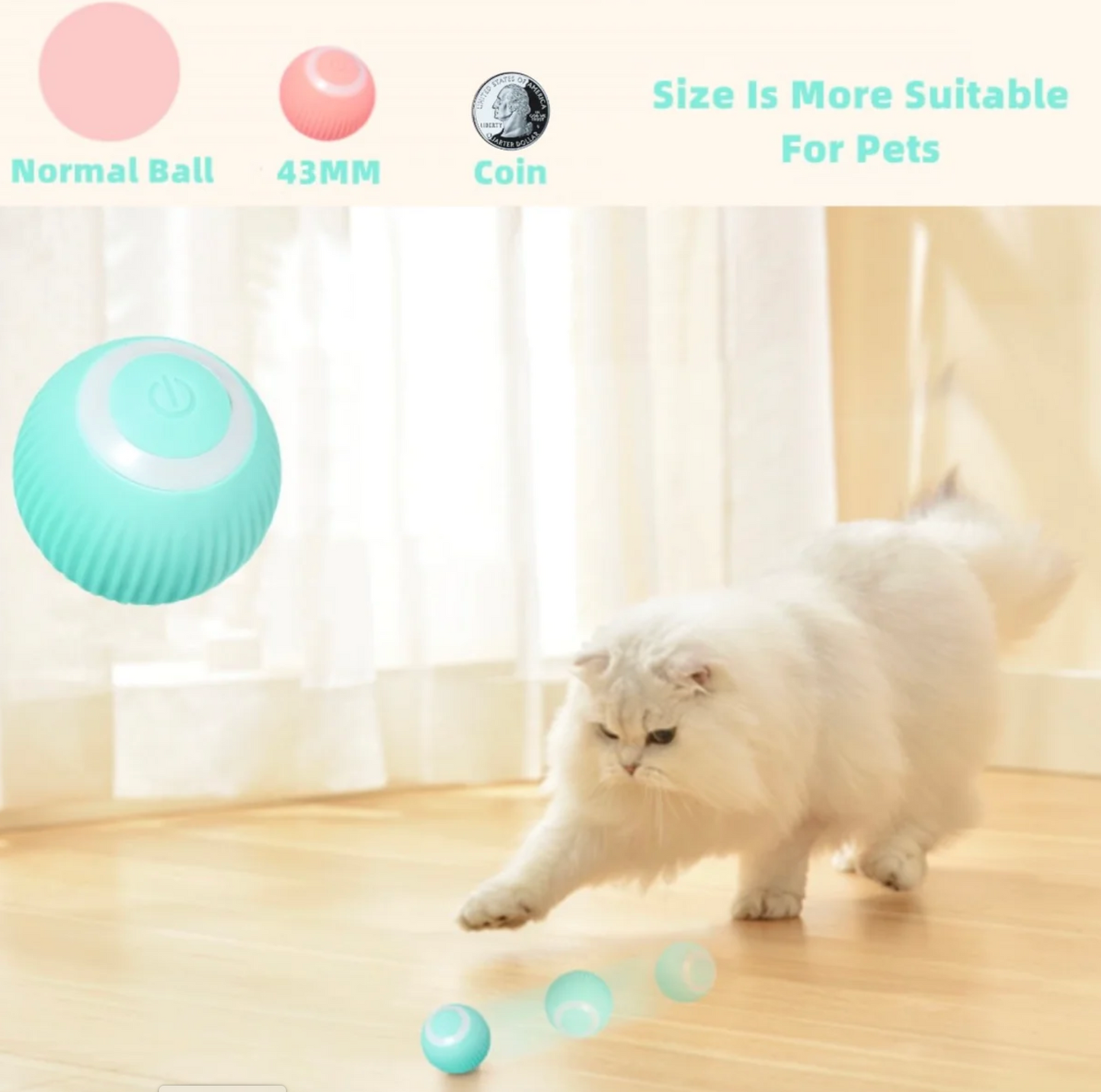 Smart Rolling Ball - The Ultimate Stuffy Pet Teaser
