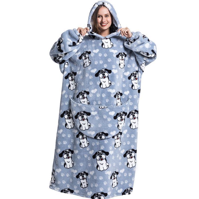 Thermal Hooded Sweatshirt Blanket