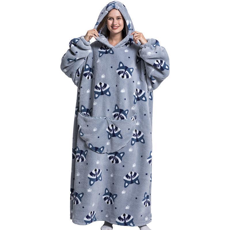 Thermal Hooded Sweatshirt Blanket