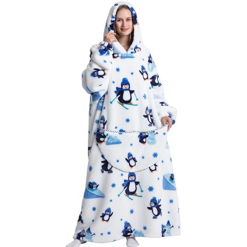 Thermal Hooded Sweatshirt Blanket