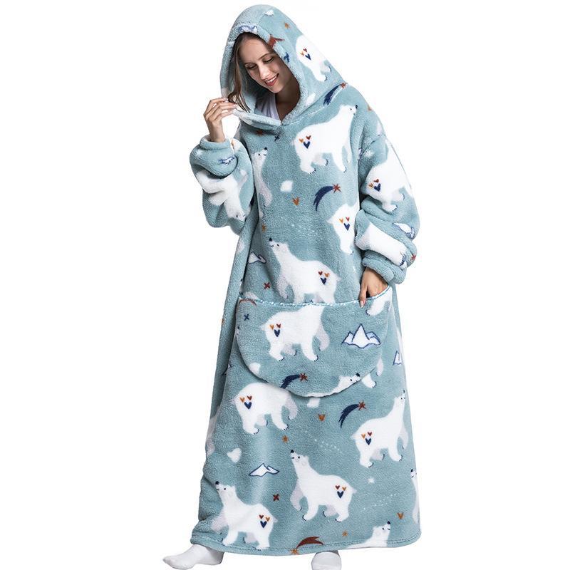 Thermal Hooded Sweatshirt Blanket