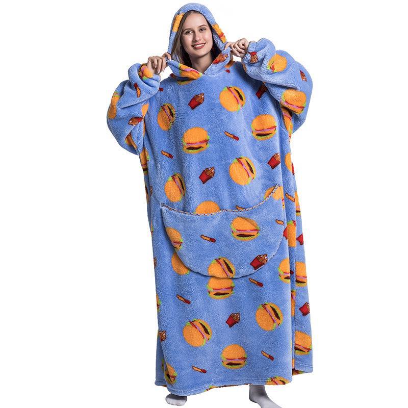 Thermal Hooded Sweatshirt Blanket